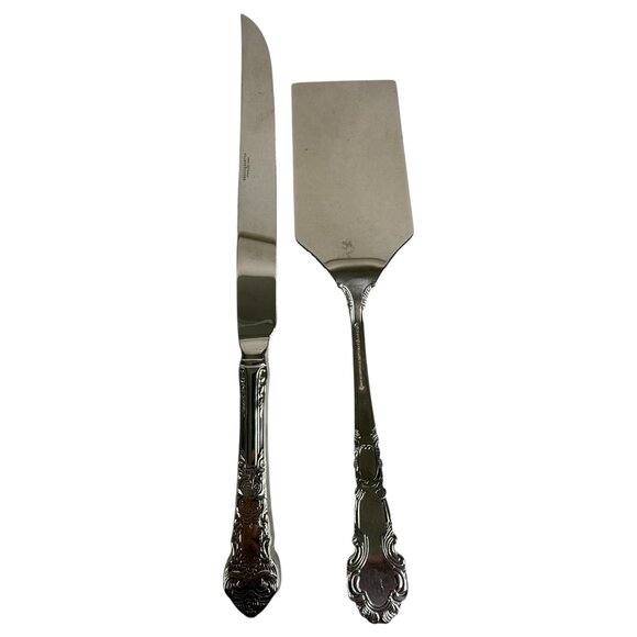 8 Piece Reed & Barton Renaissance Stainless 18/10 Glossy Silverware Serving Set - Picture 6 of 10